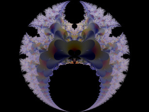 Картинка 3д графика fractal фракталы тёмный узор