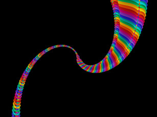 Картинка 3д графика fractal фракталы узор тёмный