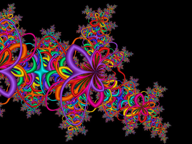 Обои картинки фото 3д, графика, fractal, фракталы, тёмный, узор