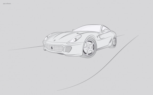 Обои картинки фото автомобили, векторная, графика, авто, линии, серый