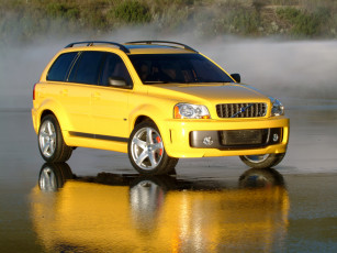 обоя volvo, xc90, supercharged, v8, `2005, автомобили, джип, отражение