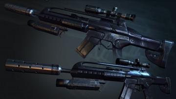 Картинка оружие 3d глушитель оптический прицел crysis