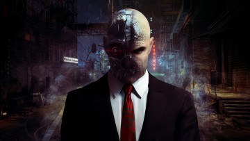 Картинка фэнтези роботы киборги механизмы костюм галстук