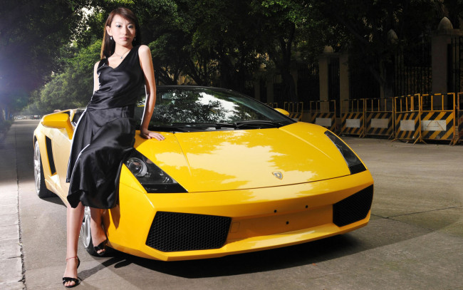 Обои картинки фото автомобили, авто, девушками, азиатка, автомобиль, девушка