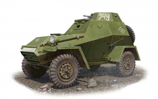 Обои картинки фото рисованные, армия, броневик