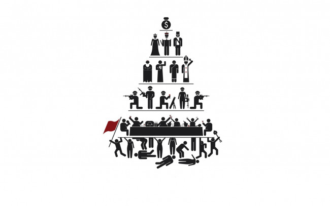 Обои картинки фото рисованные, минимализм, пирамида, люди