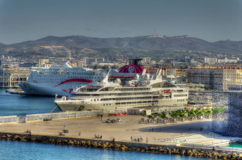 Картинка корабли лайнеры порт причал лайнер