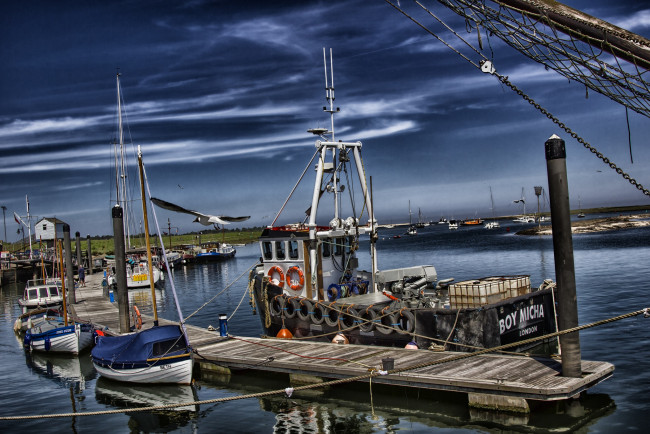 Обои картинки фото корабли, разные вместе, суда, причал, гавань