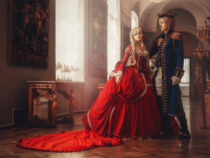 Картинка разное cosplay+ косплей девушка парень арт костюм платье