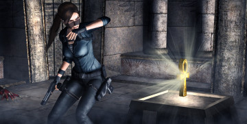 Картинка 3д+графика фантазия+ fantasy девушка взгляд фон оружие