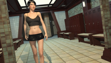 Картинка 3д+графика люди+ people взгляд девушка фон