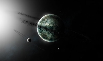 Картинка космос арт галактика звезды вселенная планеты