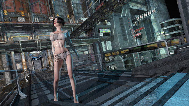 Обои картинки фото 3д графика, фантазия , fantasy, фон, взгляд, девушка