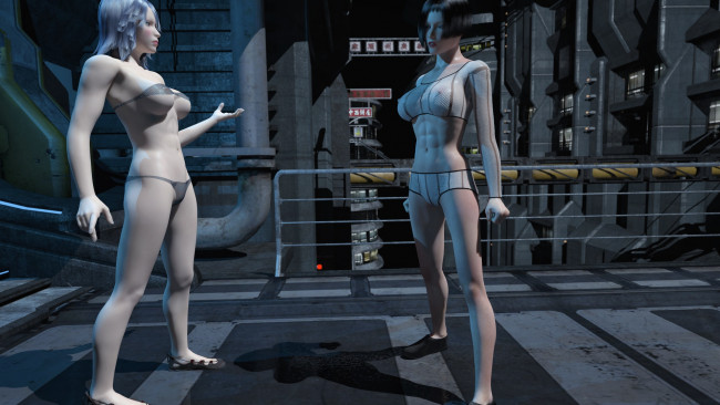 Обои картинки фото 3д графика, фантазия , fantasy, фон, взгляд, девушки