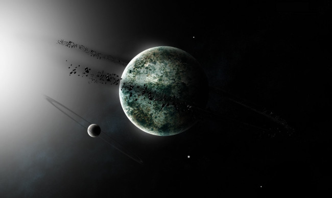 Обои картинки фото космос, арт, галактика, звезды, вселенная, планеты