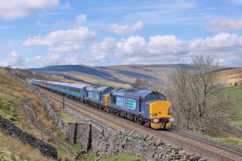 Картинка техника поезда рельсы локомотив состав