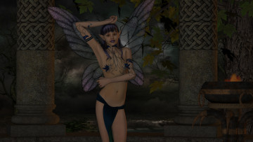 Картинка 3д+графика эльфы+ elves фон эльфийка взгляд