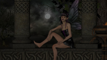 Картинка 3д+графика эльфы+ elves фон взгляд эльфийка