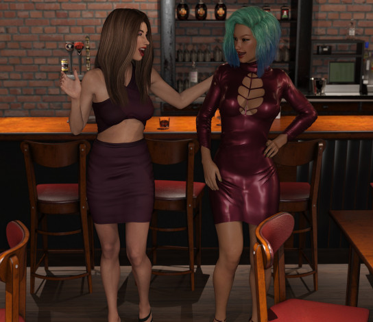 Обои картинки фото 3д графика, люди , people, девушки, взгляд, фон