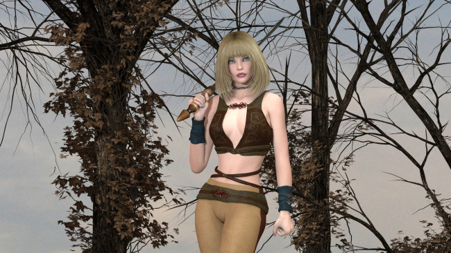 Обои картинки фото 3д графика, люди , people, фон, взгляд, девушка