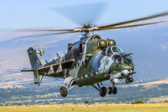 Картинка mil-mi-35 авиация вертолёты вертушка