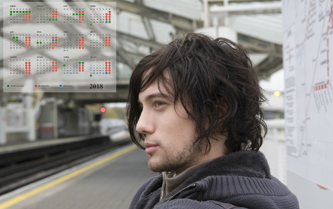 Обои картинки фото dzhekson retboun, календари, знаменитости, парень, актер, профиль