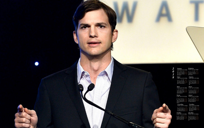 Обои картинки фото eshton katcher, календари, знаменитости, парень, актер