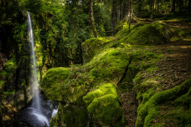 Обои картинки фото природа, водопады, простор