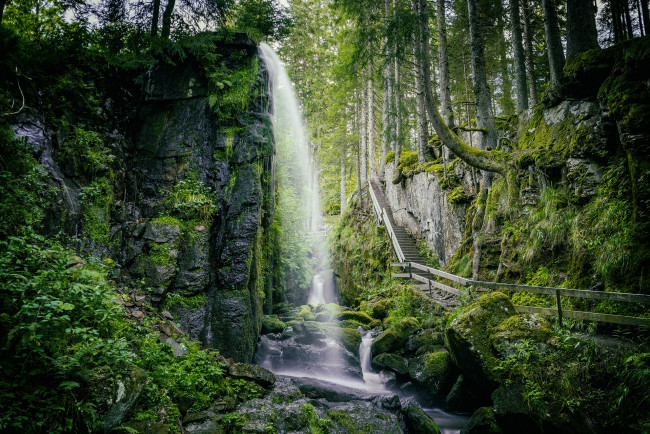 Обои картинки фото природа, водопады, простор