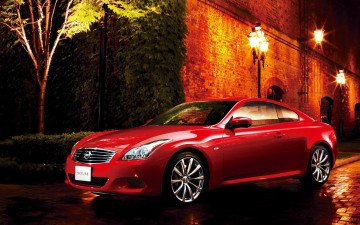 Картинка автомобили nissan datsun ниссан skyline красный фонари стена