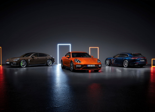 Обои картинки фото автомобили, porsche, модельный, ряд, panamera, turbo, s, 2021, порше