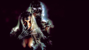 обоя фэнтези, _luis royo, девушка, лезвия, монстр