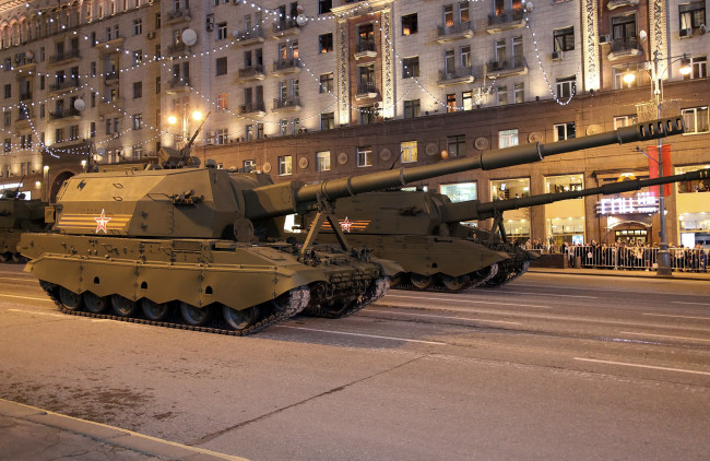 Обои картинки фото техника, военная техника, 2с35, коалиция, св, российский, 152мм, межвидовой, артиллерийский, комплекс, самоходная, гаубица, артиллерийская, установка, caу, шасси, танк, т90, парад, победы, москва