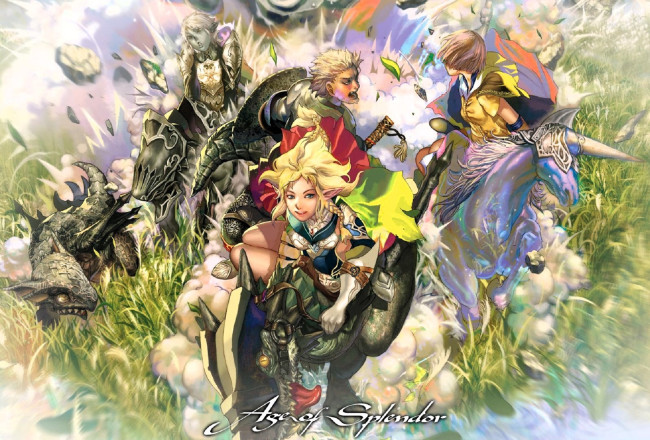 Обои картинки фото lineage ii the chaotic chronicle, видео игры, lineage ii,  the chaotic chronicle, персонажи, животные, трава