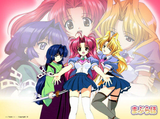 Обои картинки фото аниме, maburaho