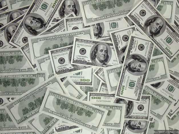 Обои картинки фото разное, золото, купюры, монеты