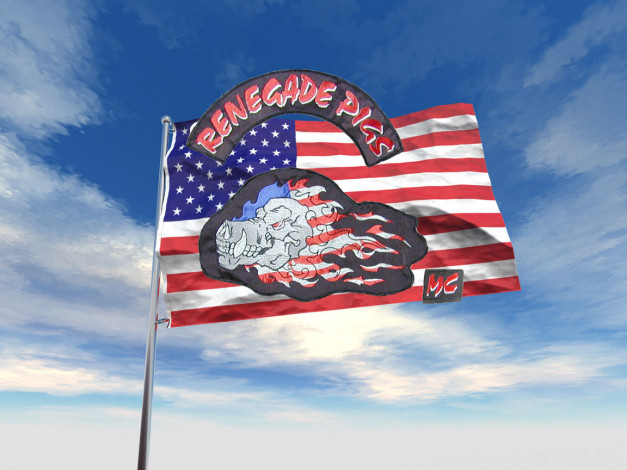Обои картинки фото renegade, pigs, разное, флаги, гербы
