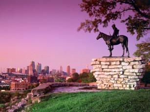 Картинка scout sculpture kansas city missouri города памятники скульптуры арт объекты