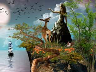 Картинка фэнтези девушки