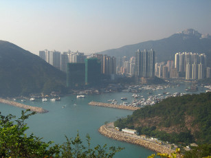 Картинка города гонконг китай