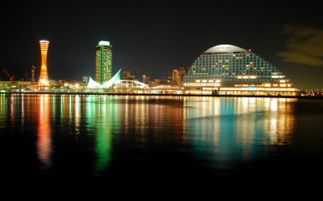 Картинка города огни ночного