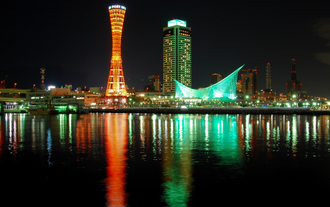 Обои картинки фото города, огни, ночного