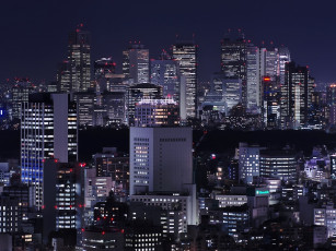 Картинка города огни ночного