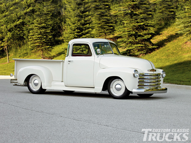 Обои картинки фото 1949, chevy, pickup, автомобили, custom, pick, up