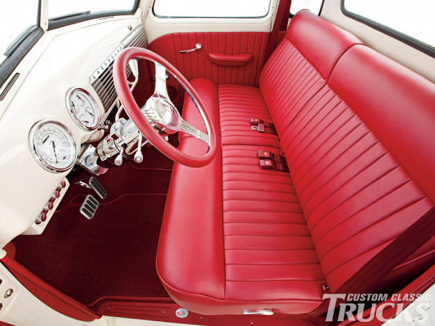 Обои картинки фото 1949, chevy, pickup, автомобили, интерьеры