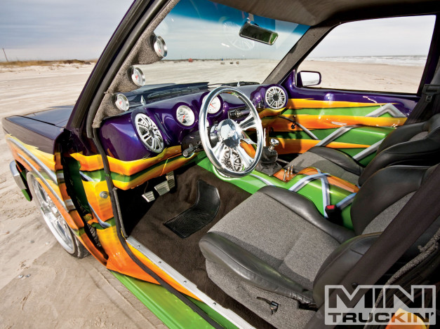 Обои картинки фото 1988, chevy, s10, автомобили, интерьеры