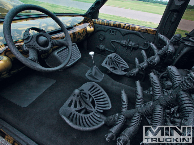 Обои картинки фото 1994, toyota, pickup, автомобили, интерьеры