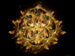 Картинка 3д графика fractal фракталы абстракция тёмный фон узор