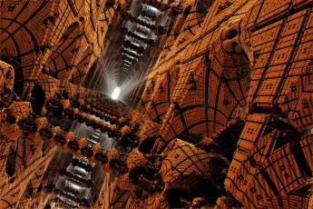 Картинка 3д графика fractal фракталы абстракция узор