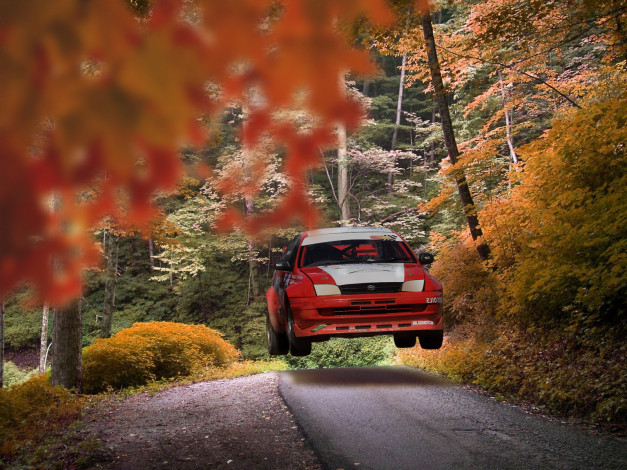 Обои картинки фото спорт, автоспорт, полёт, гонка, скорость